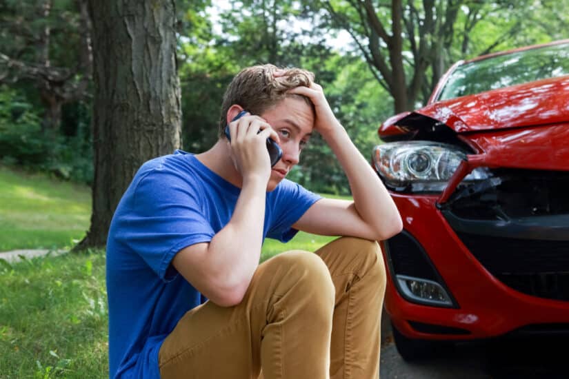 Photo of Teenager Calling for Help