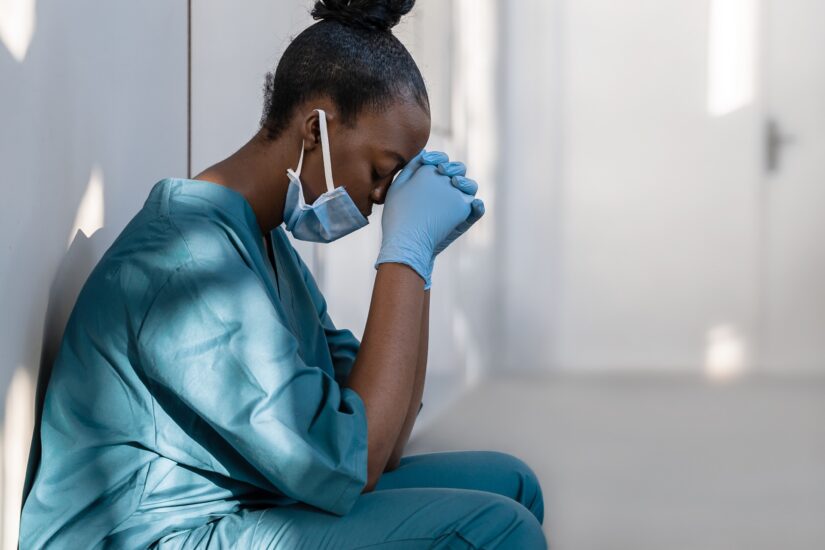 Nurse Nurse experiencing distress after surgery