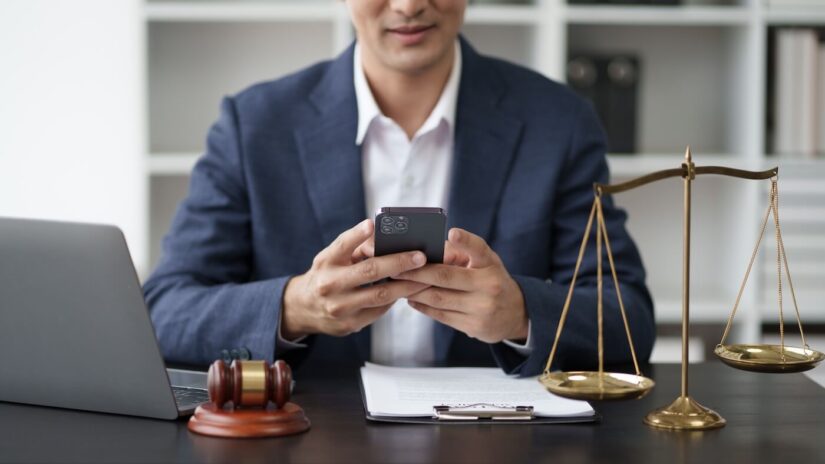 Legal officer working in his office Legal officer working in his office